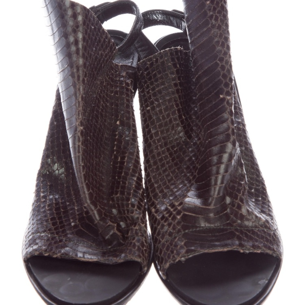 Balenciaga Glove Snakeskin Heels - Picture 2 of 2
